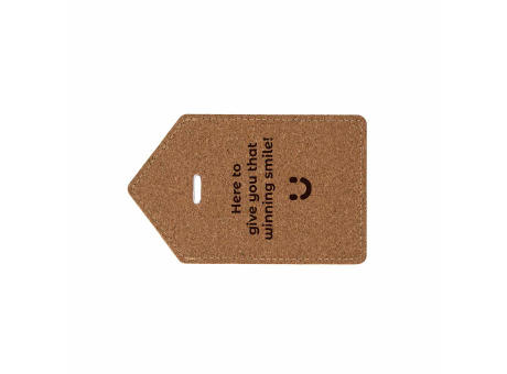 Eco Luggage Tag Cork Werbeartikel
