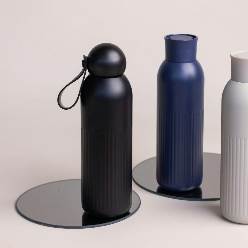 Sagaform Tekla Stahlisolierflasche (recycelt) 500 ml Werbeartikel