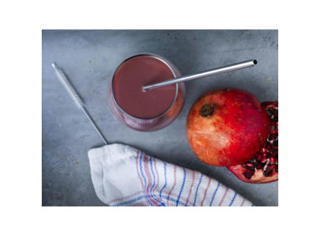 Reusable 1 piece ECO Straw Set Strohalme aus Edelstahl Werbeartikel