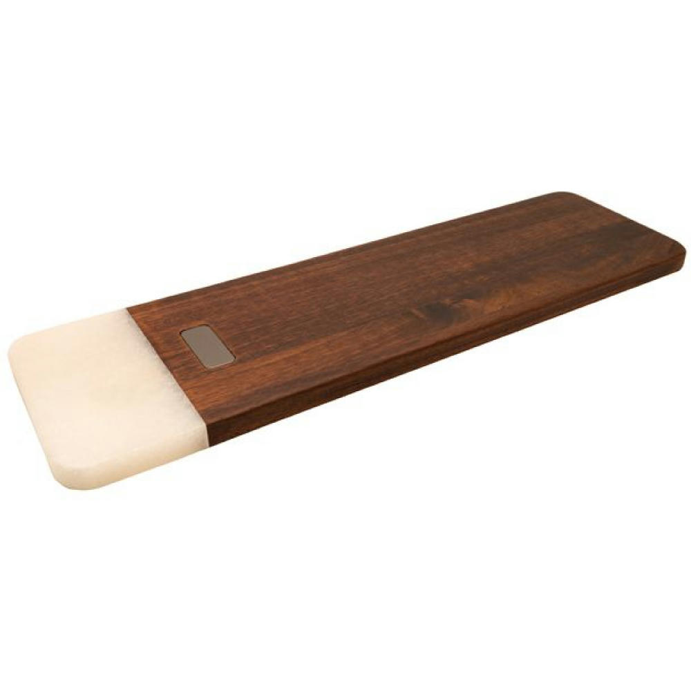 Product image Schneidebrett aus Akazie & weißem Marmor 'Stavanger' (XL) Werbeartikel