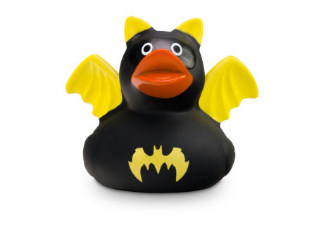 Werbeente Batduck Superheld schwarz-gelb Werbeartikel