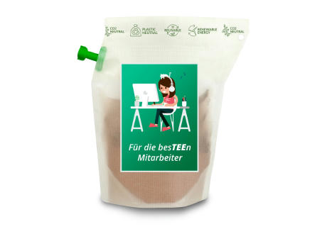 Product image Geschenkartikel / Präsentartikel: Tee-Brühbeutel, Für die besTEEn Mitarbeiter, Tasty Berry, wiederverwendbar Werbeartikel