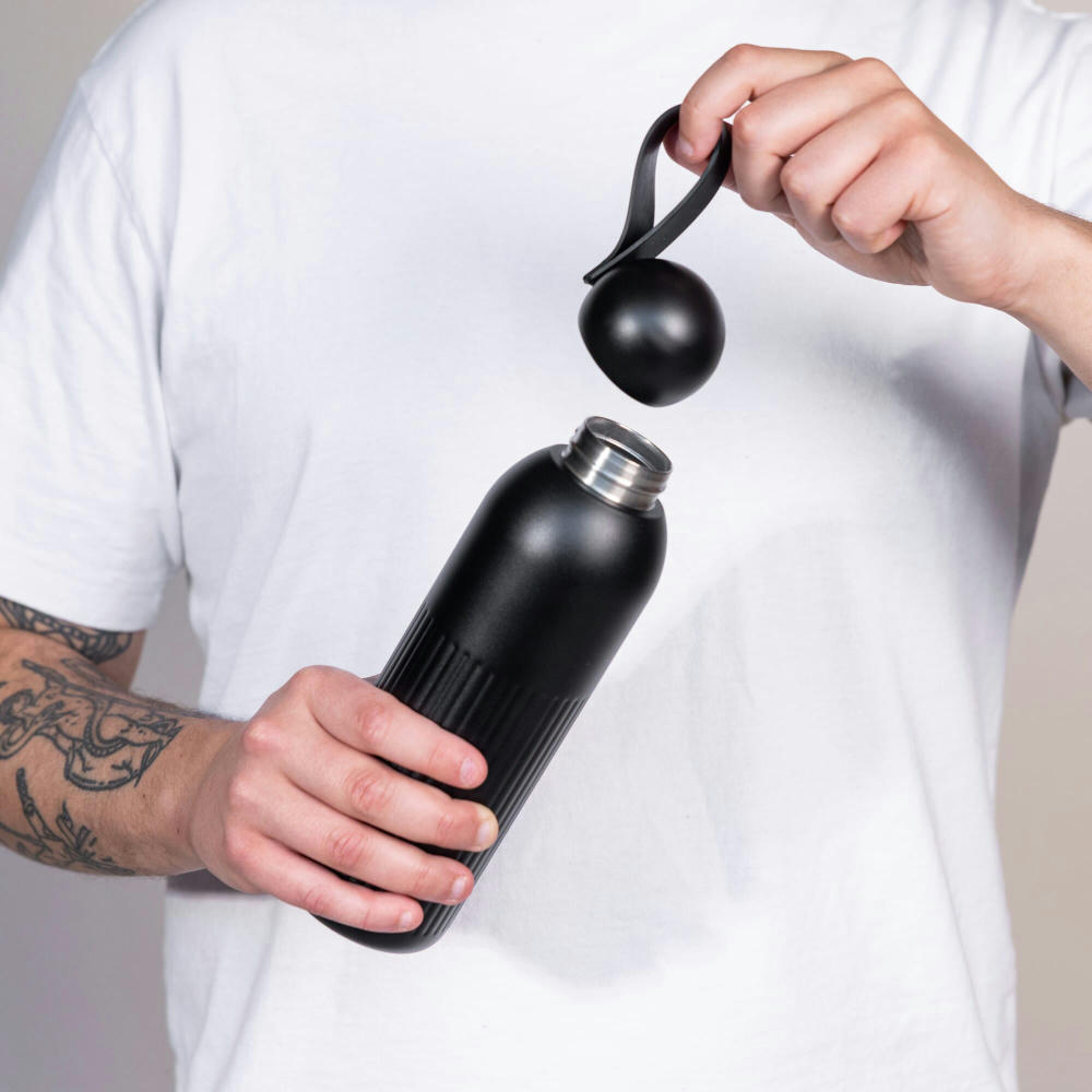 Sagaform Tekla Stahlisolierflasche (recycelt) 500 ml Werbeartikel
