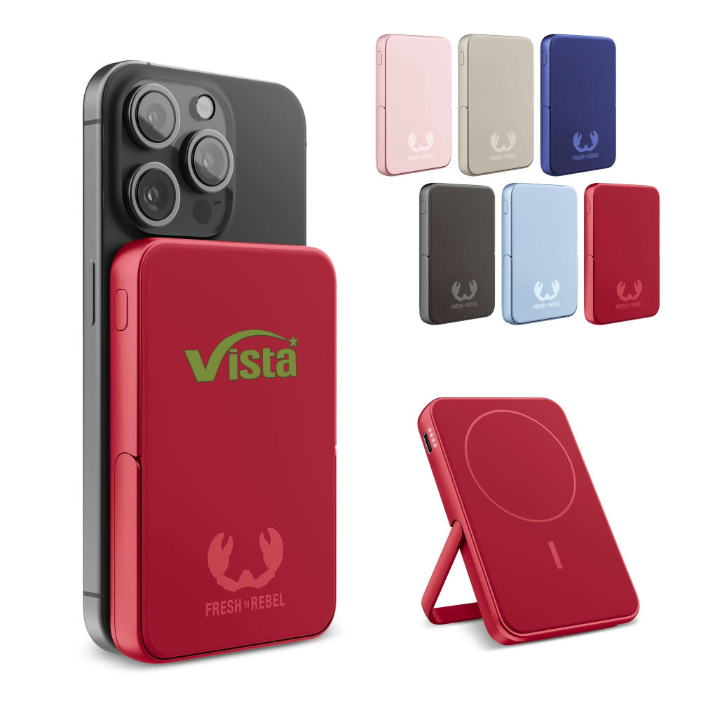 Product image 2PBM5000| Fresh 'n Rebel Kompatibel mit MagSafe MagSafe Powerbank Kabellose 5000mAh Werbeartikel