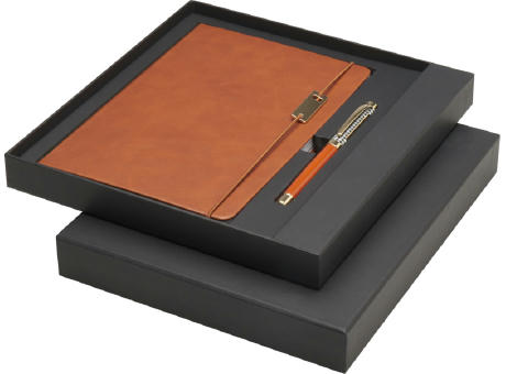 Product image Legato A5 Notizbuch und Tintenroller Set (blaue Mine) Werbeartikel