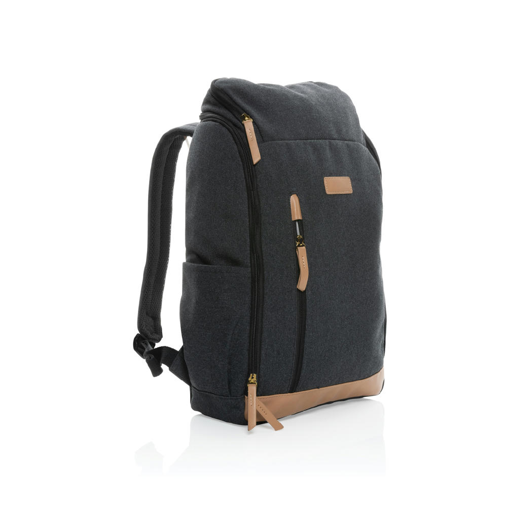 Impact AWARE™ 16 oz. r recyceltem canvas 15" Laptop-Rucksack Werbeartikel
