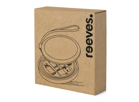 6-in-1 Ladekabel REEVES-CONVERTICS BAMBOO bedrucken