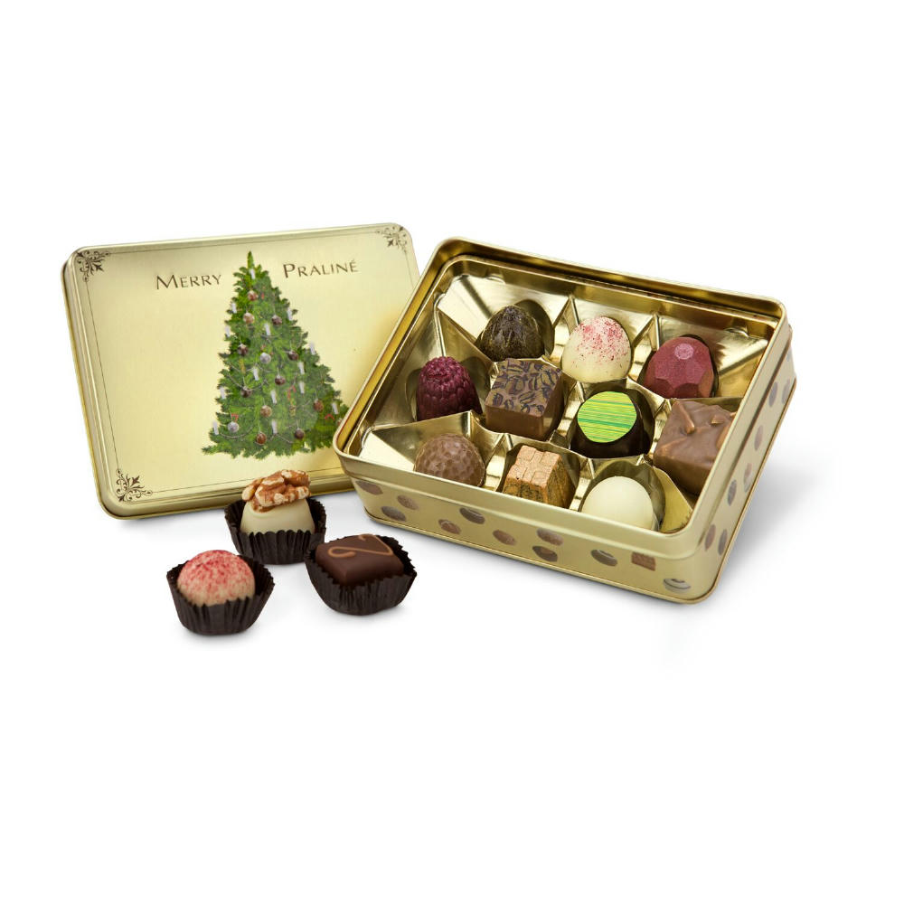 Product image Geschenkartikel / Präsentartikel: Merry Praliné - Pralinendose mit 125 g Werbeartikel