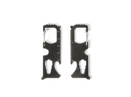 Product image SCREWY. Multifunktionskarte aus Edelstahl mit 8 Funktionen Werbeartikel