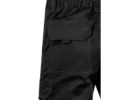 VL HEBE. Stretch-Bermudashorts mit mehreren Taschen (240 g/m²), aus Baumwolle (46 %), EME (38 %) und Polyester (16 %) Werbeartikel