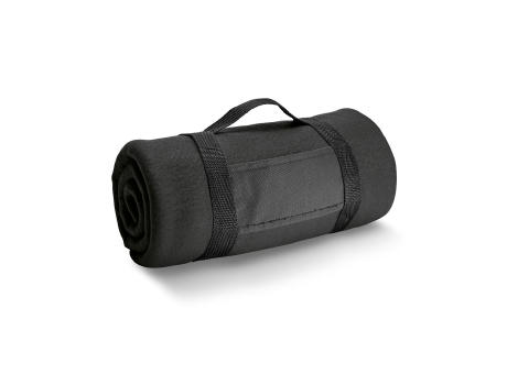THORPE. Fleecedecke (180 g/m²) mit abnehmbarem Griff Werbeartikel