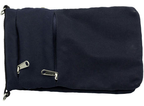 Täschchen 'Toledo', Polycotton Mitternachtsblau bedrucken