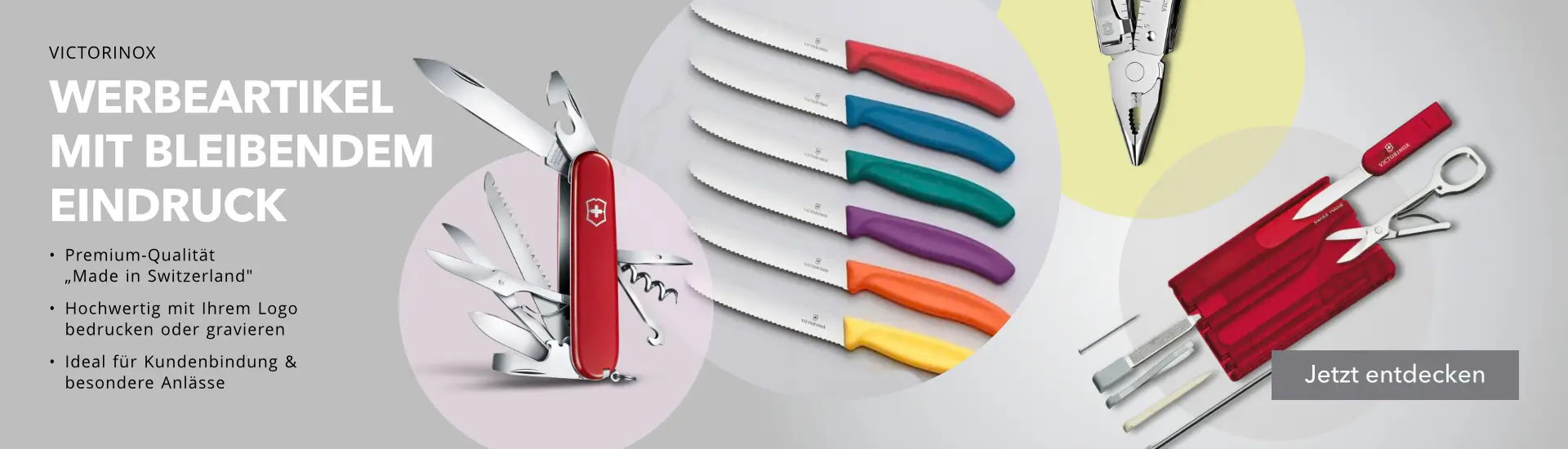 Victorinox Werbeartikel mit Logo bedrucken – hochwertige Schweizer Markenprodukte für starke Werbewirkung