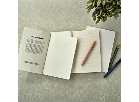 Verne Notizbuch A5 recy. Papier 80gsm 196 Seiten Werbeartikel