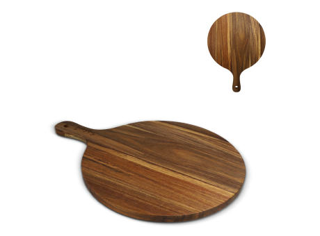 InSideOut Servierplatte aus Holz rund, 31,5cm Werbeartikel