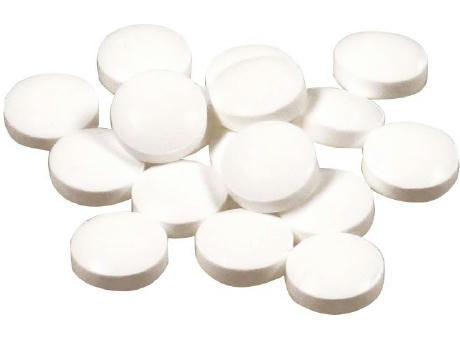 Klick-Dose-45, reflexblau 12 g, Inhalt: Pfefferminz-Pastillen; Stevia Werbeartikel