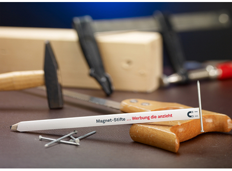 Product image Bleistift, Zimmermannsbleistift, 24 cm, eckig-oval bedrucken