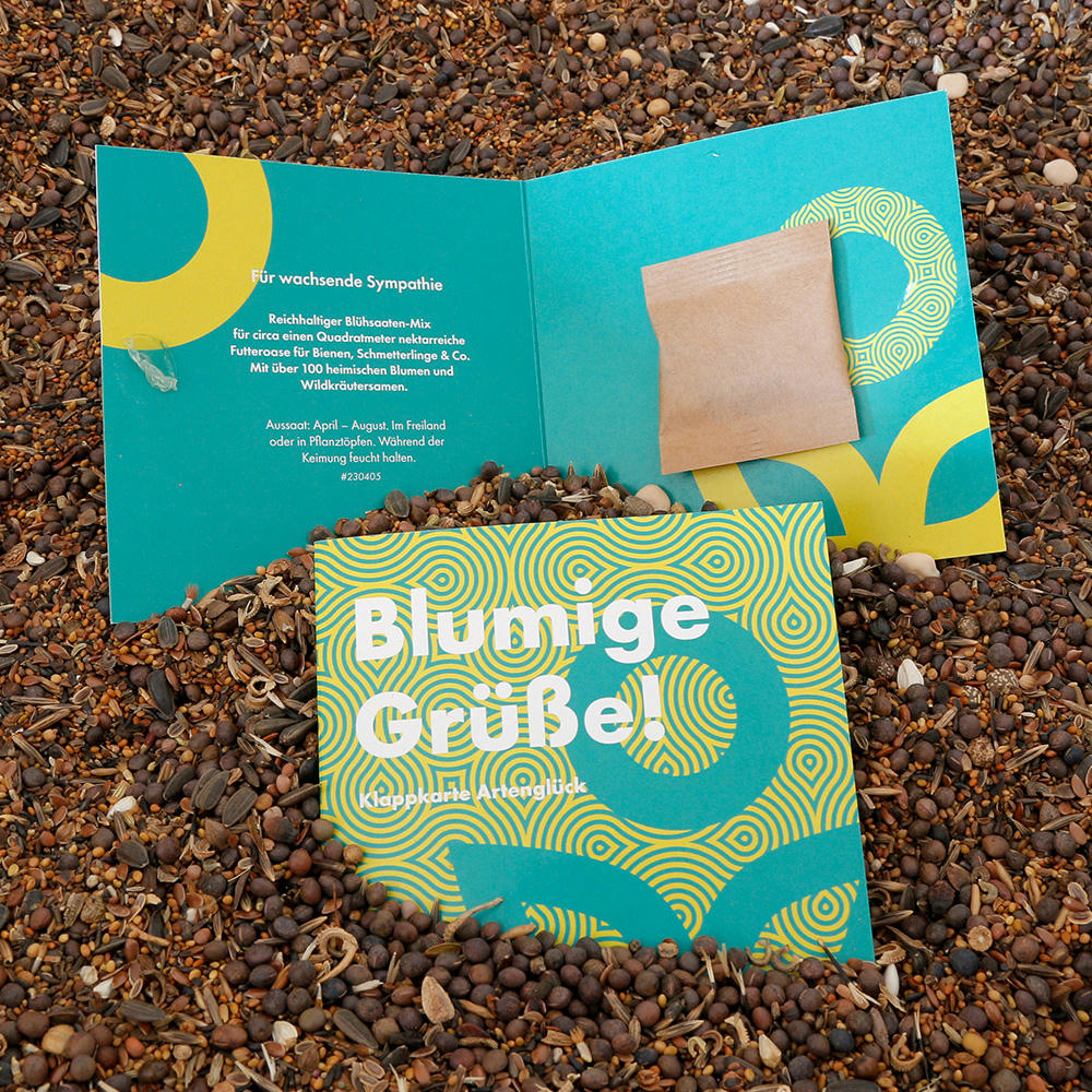 Product image Samen Klappkarte Square – Suri Werbeartikel