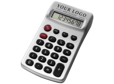 Taschenrechner aus Kunststoff Tulia Werbeartikel