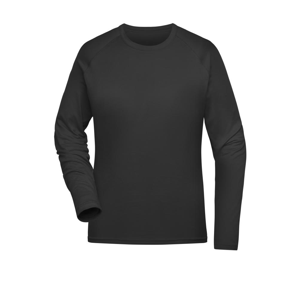 Ladies' Sports Shirt Long-Sleeved - Langarm Funktionsshirt aus recyceltem Polyester für Sport und Fitness Werbeartikel