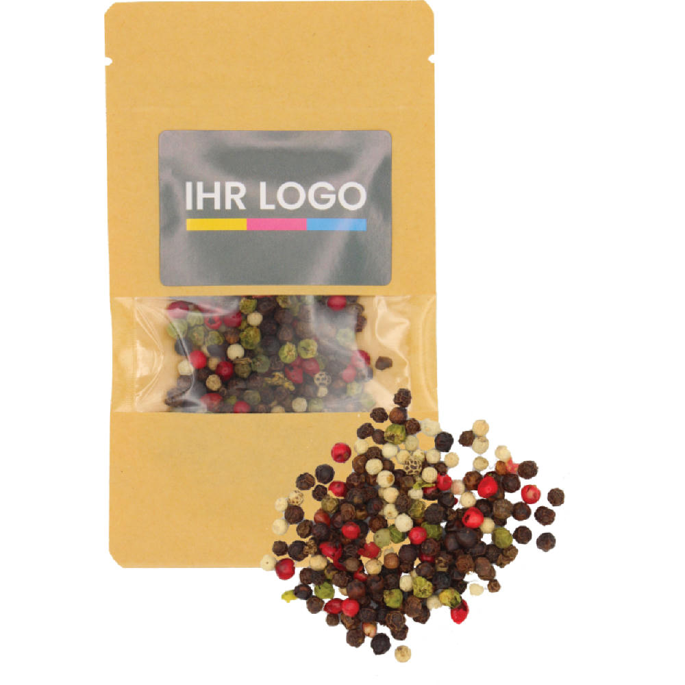 Product image Pfeffer bunt im Doypack klein Natur Werbeartikel