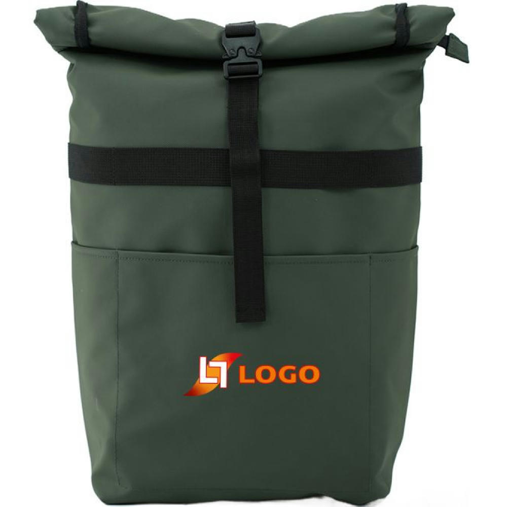 Isolierter Rolltop-Rucksack 'Frisco', Khaki Werbeartikel