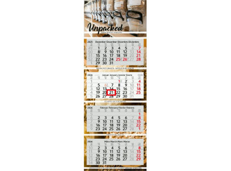Product image 4-Monatskalender Profil 4 Recycling (Mehrblock) Werbeartikel