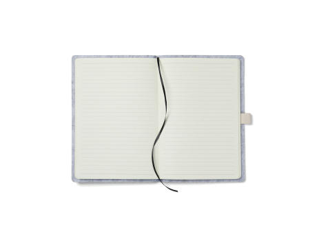 VINGA Albon A5-Notizbuch aus GRS recyceltem Filz Werbeartikel