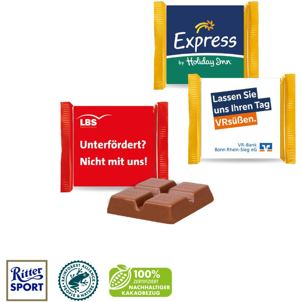 Product image RITTER SPORT „MINI“ MIT WERBEBANDEROLE Werbeartikel