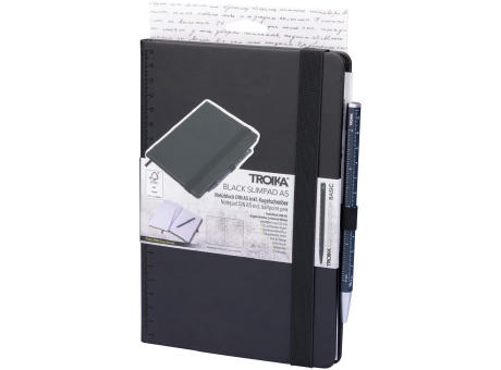 TROIKA Notizblock BLACK SLIMPAD A5 Werbeartikel