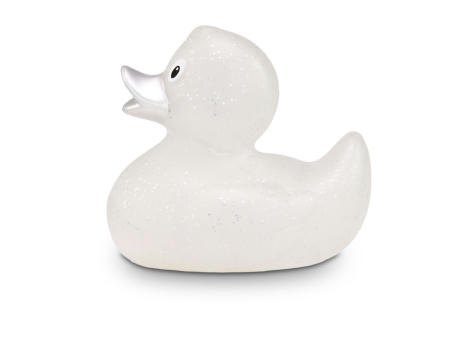 Werbeente Silke Silberglitzer, ca. 8 cm Werbeartikel
