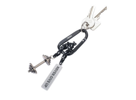 TROIKA Schlüsselanhänger NEVER GIVE UP bedrucken