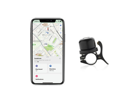 Pedalfinder Fahrradklingel mit weltweiter Ortung Werbeartikel