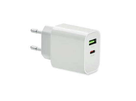 18W 2-Port USB-Ladegerät Werbeartikel