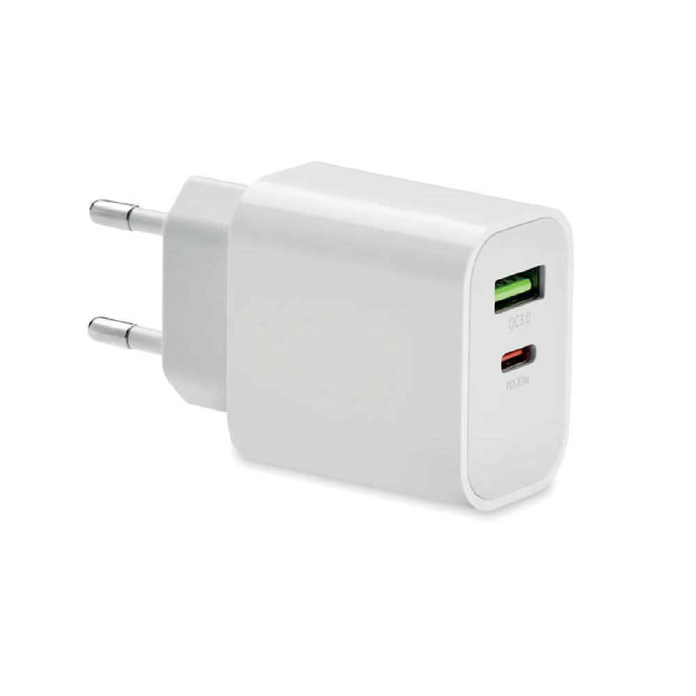 Product image 18W 2-Port USB-Ladegerät Werbeartikel