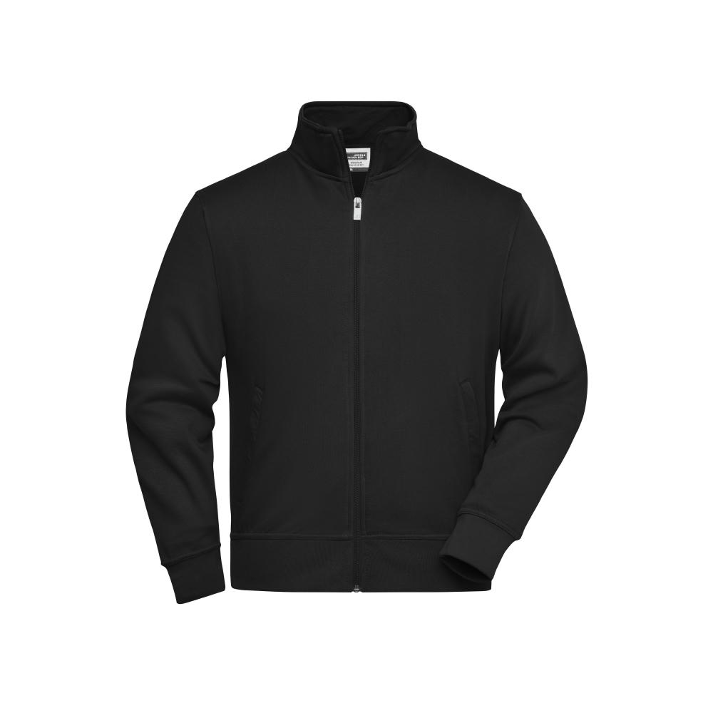 Product image Workwear Sweat Jacket - Sweatjacke mit Stehkragen und Reißverschluss Werbeartikel