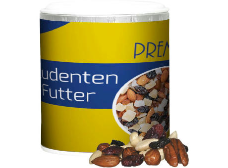 Product image Premium Studentenfutter, ca. 50g, Pappdose Mini Werbeartikel