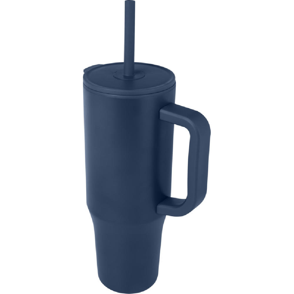 Brady 900 ml RCS-zertifizierter Isolierbecher mit Silikon Trinkhalm Werbeartikel