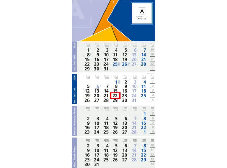 Product image 4-Monatskalender Logic 4 Post Bestseller (Einblatt) Werbeartikel