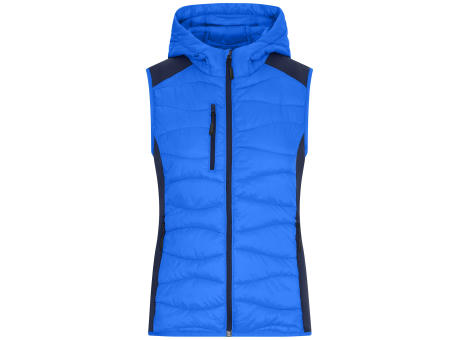 Ladies' Hybrid Vest - Sportliche Weste mit Kapuze im attraktiven Materialmix Werbeartikel