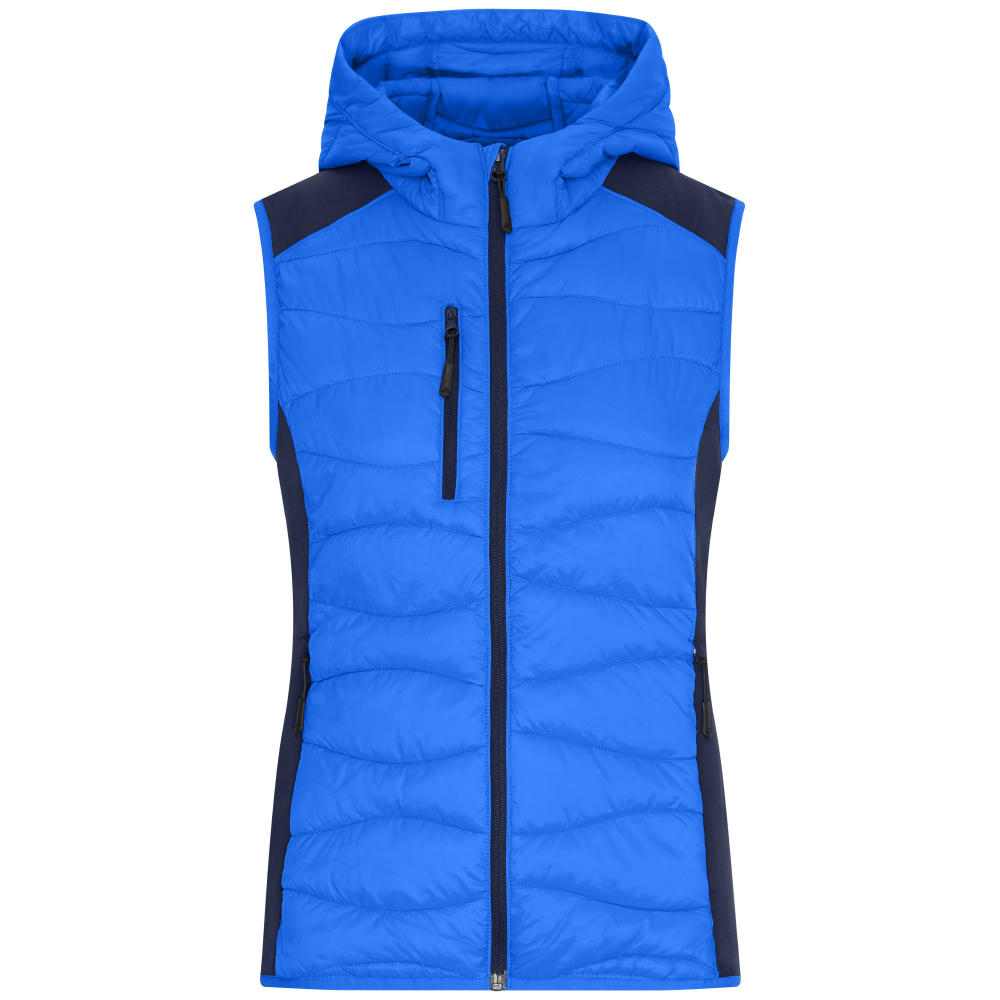 Product image Ladies' Hybrid Vest - Sportliche Weste mit Kapuze im attraktiven Materialmix Werbeartikel