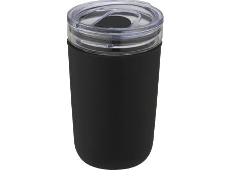 Bello 420 ml Glasbecher mit Außenwand aus recyceltem Kunststoff Werbeartikel