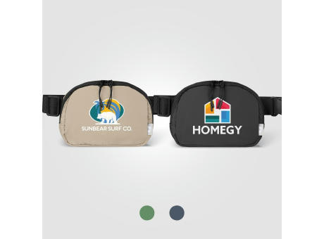 Taiga Gürteltasche mit Reißverschluss aus rPET Nylon - 1.2 L Werbeartikel