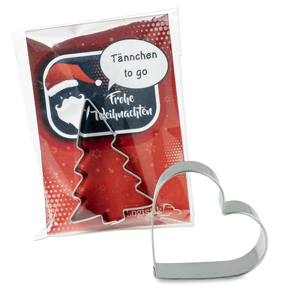 Product image Backförmchen in der Werbetüte - Winter - Haus Werbeartikel