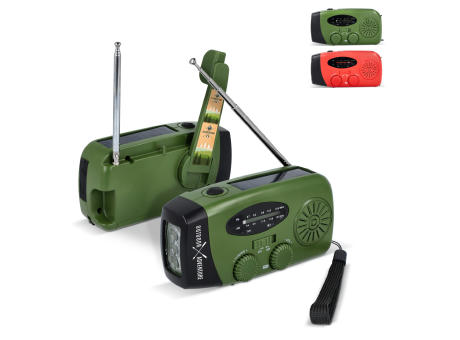 Product image SafeSound Notfallradio mit Solar und Handaufzug Werbeartikel