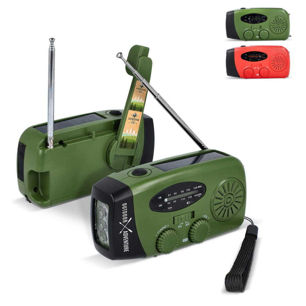 Product image SafeSound Notfallradio mit Solar und Handaufzug Werbeartikel
