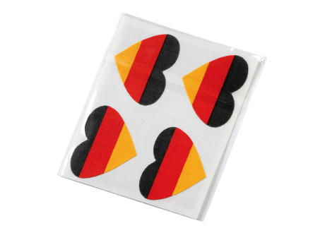 Fantape "Herz", 4er-Set Werbeartikel