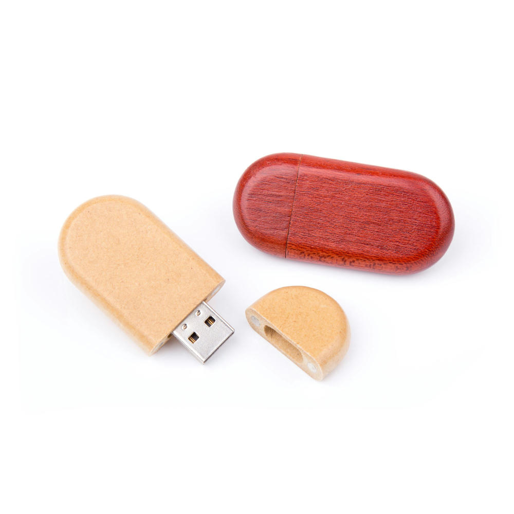 USB Stick Holz Oval Werbeartikel