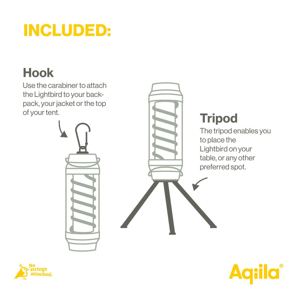 Aqiila Lightbird G1 Campinglampe und Taschenlampe Werbeartikel