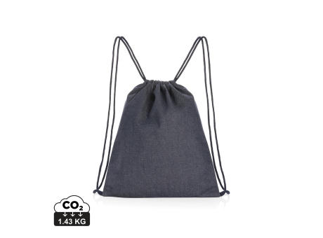 Impact AWARE™ Rucksack aus recyceltem Denim mit Kordelzug bedrucken
